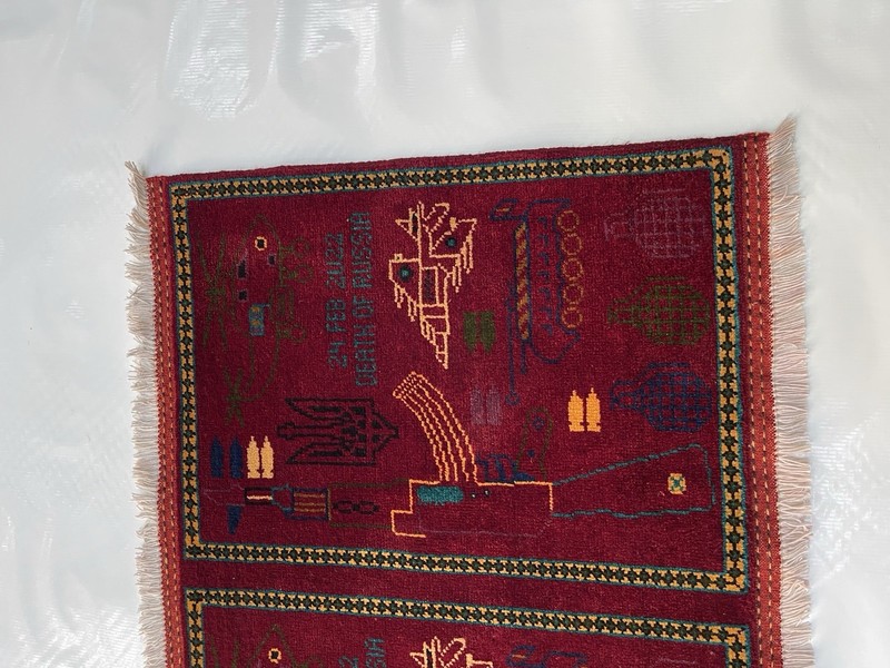 #583 War rug Afghan War Rug Wool Rug Beautifully Made Small War Rug 90x65 cm gallery