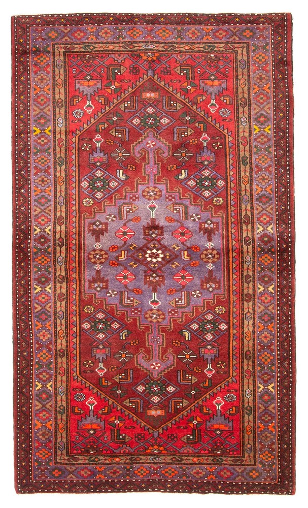 Traditional Vintage Hand-Knotted Area Rug 4'5" x 7'6" Oriental Wool Carpet