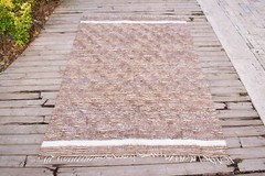 Turkish Rug 55”x78″ Hand Woven Siirt Mohair Rug 140x200cm NO DYES Oriental Rug