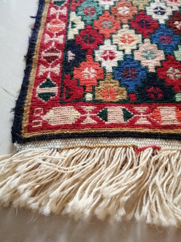 5.1 ft x 1.3 ft Persian Ardabil Handmade Vtg Kilim Wool 4 in 1 Uncut Runner Rug gallery