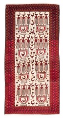 Vintage Hand-Knotted Area Rug 3’4″ x 6’4″ Traditional Wool Carpet