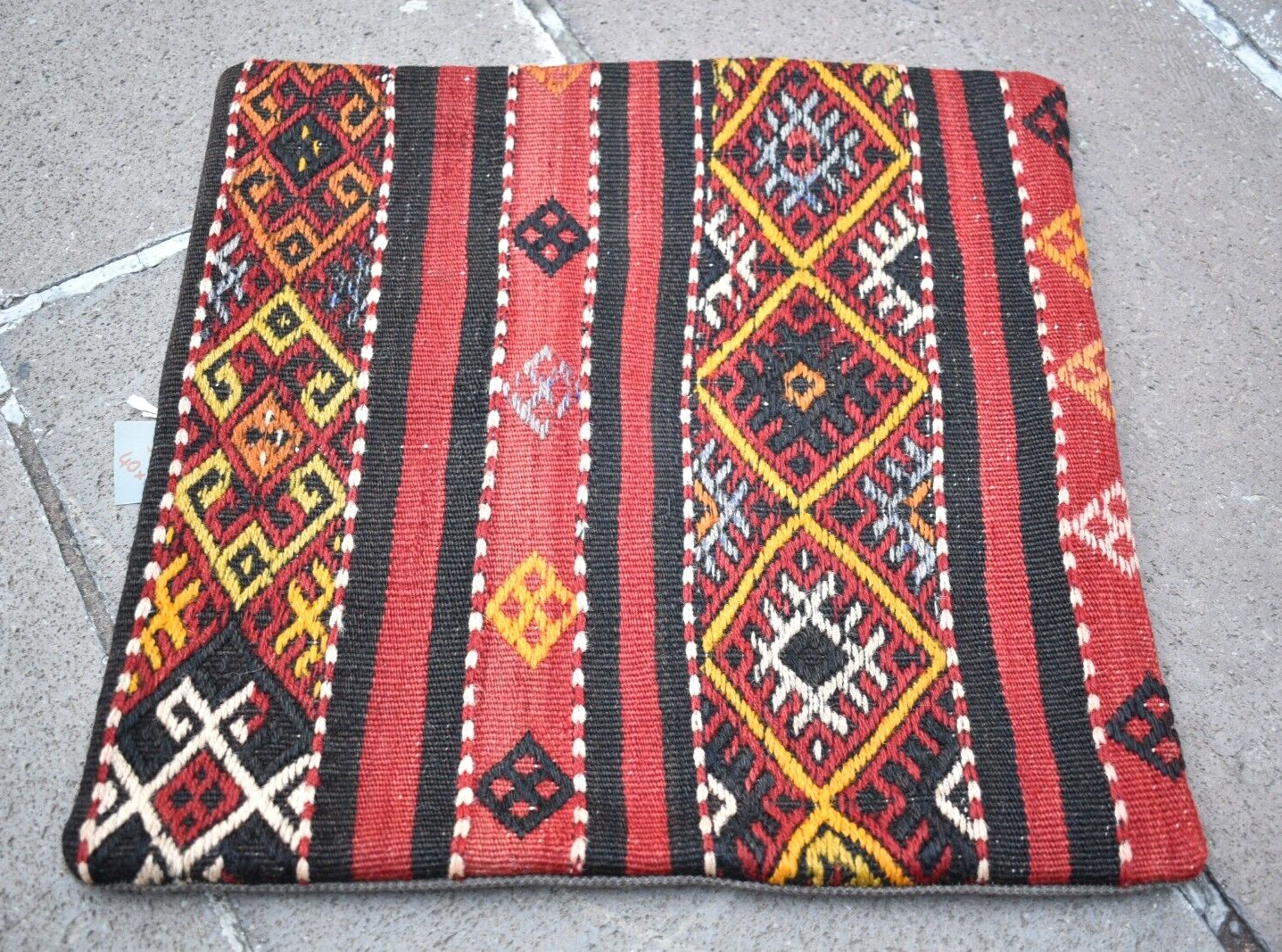 16''x16'' Turkish Kilim Pillow Cover Sofa Rug Decorative Handmade Cushion Cover gallery