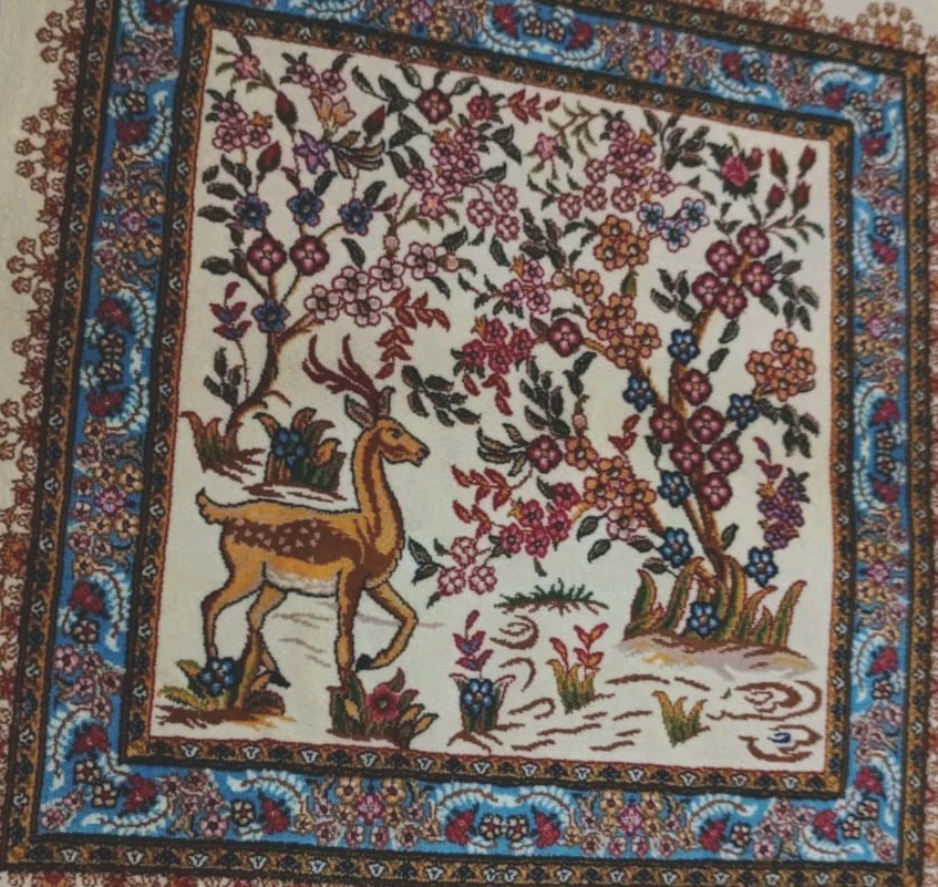 Handmade Afghan Animals Home Decor Rug Great Quality Beauiful design 40x40 CM gallery