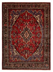 Vintage 7’3″ x 10’3″ Traditional Hand Knotted Vegetable Dye Wool Area Rug