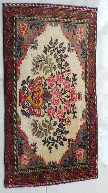 Antique Prayer Rug Caucasıan Royals Rug 2x3 P ersian Rug Oryantal Rug Hand RUG gallery
