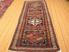 ANTIQUE KURD BIDJAR RUNNER C 1890 3’6″X8FT
