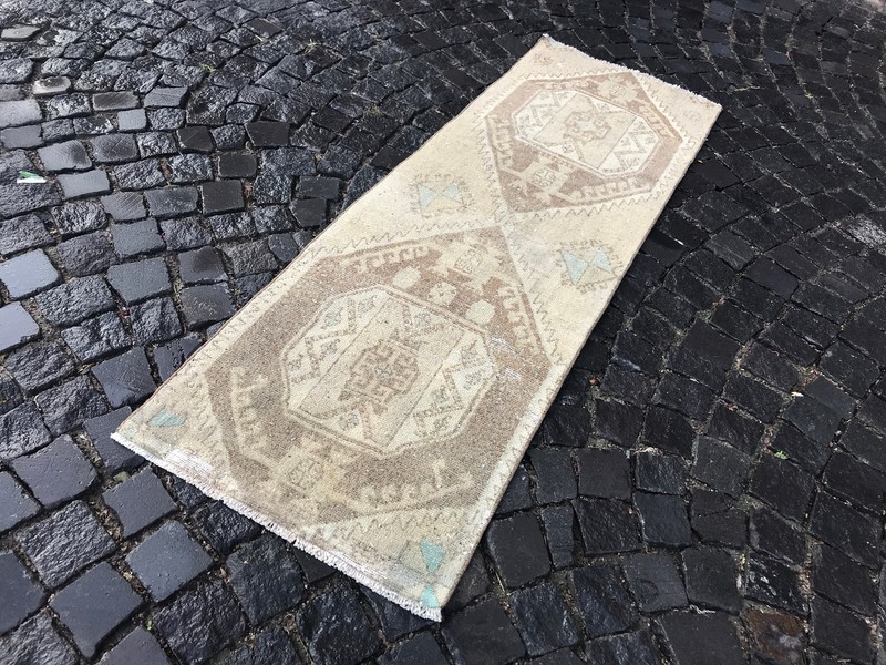 Bohemian Runner Rug Runner Rug Turkish Runner Rug Vintage Runner 6,33 X 2,13 Ft gallery