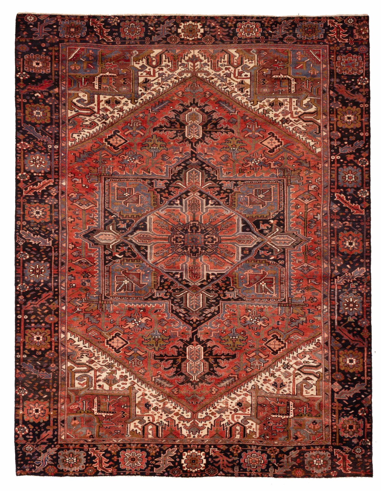 Traditional Vintage Hand-Knotted Area Rug 9'2" x 11'8" Oriental Wool Carpet gallery