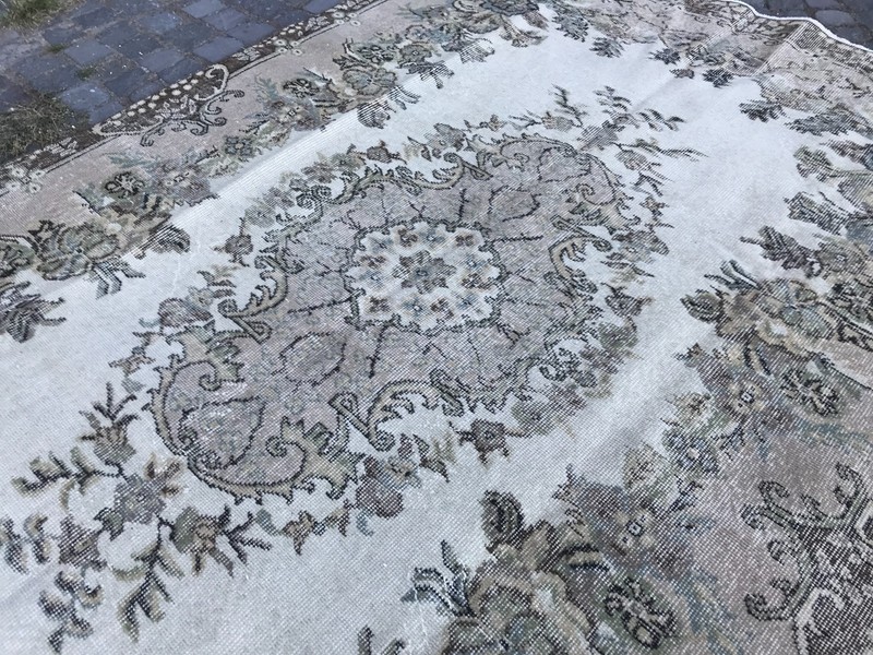 Turkish Vintage Rug, Handmade Wool Rug, Bohemian Large Rug, 5,9 x 9,2 ft gallery