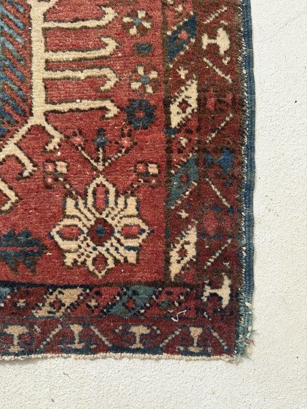 Antique Collectible, Karaja wool, Handknotted Rug , 2 x 3 feet gallery