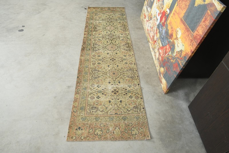 2x7 Turkish Wool Runner Rug Hand-Knotted Vintage Oushak Rug Decor Carpet,1154 gallery