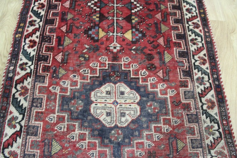 Antique Handmade Persian Tribal Runner 256 x 83 cm Hand Knotted Wool Runner gallery