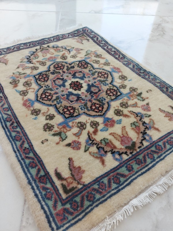 2x2 Handmade Rug Vintage Rug Turkish Rug Oushak Rug Oushak Carpet Hereke Rug gallery