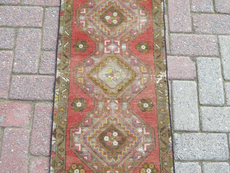 Door Mat, Turkish Rug, Carpet Bedroom Rug Small Rug Kelim Tapis Teppiche 17"x33" gallery