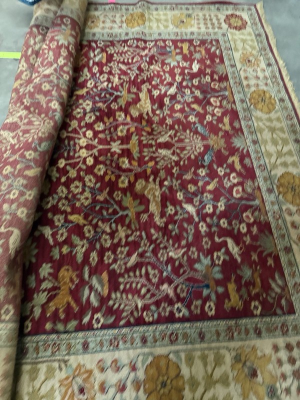 Karastan Wool Rug 8'8" x 12' Antique Legend 2200-204 Emperor's Hunt Lions Birds gallery