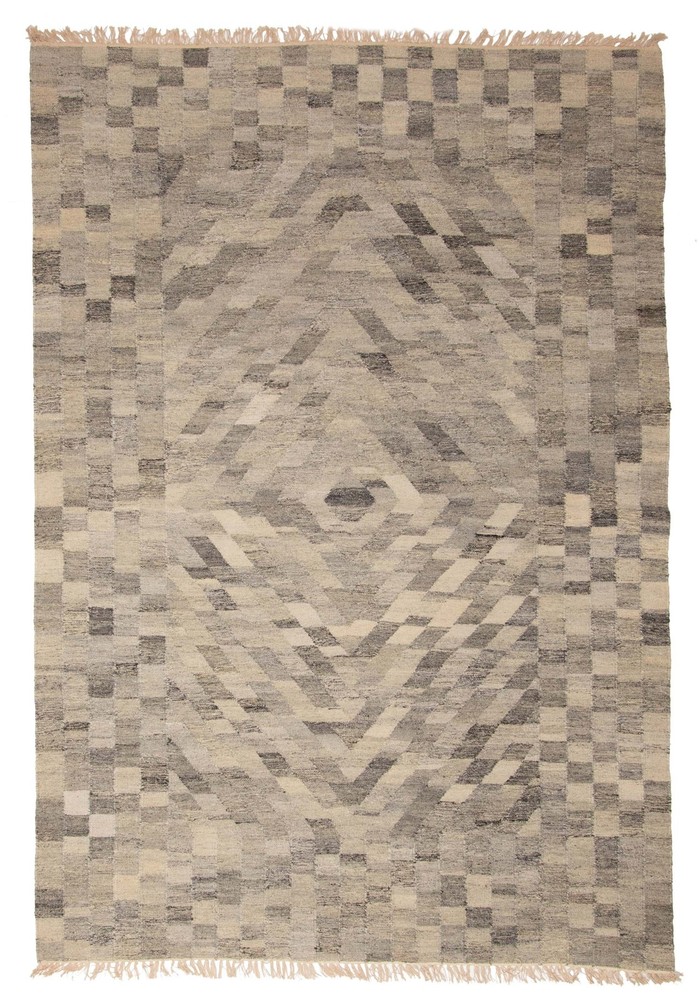 Vintage Hand Woven Area Rug 5'6" x 7'10" Traditional Wool Oriental Carpet