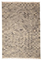Vintage Hand Woven Area Rug 5’6″ x 7’10” Traditional Wool Oriental Carpet