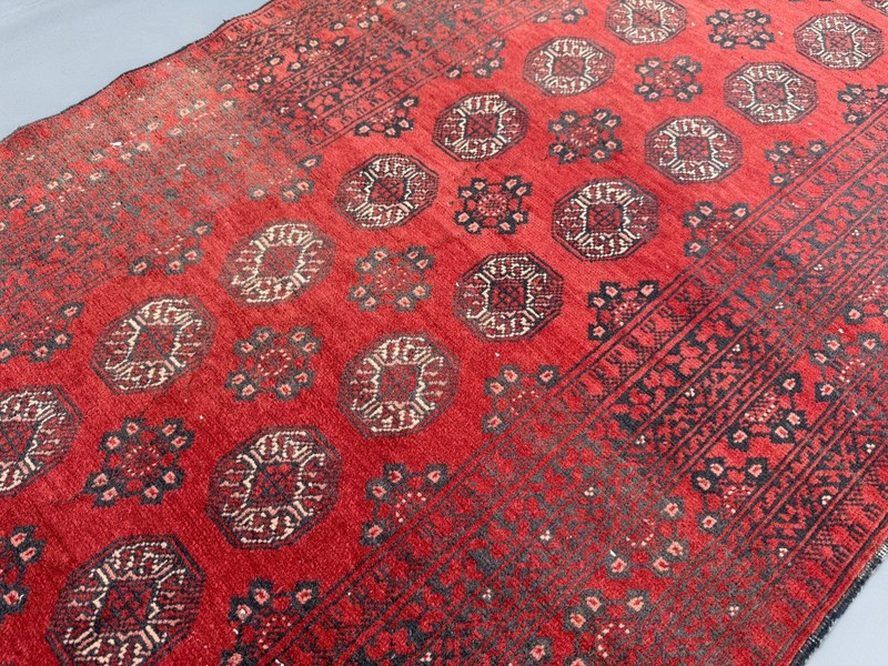 Antique Afghan Turkmen Runner Rug 3x10 Hand Knotted Persian Style Hallway Carpet gallery