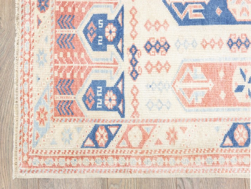 Modern Traditional Turkish Carpet 3'3''x4'5'' ft Hand-knotted Oushak Small Rug gallery