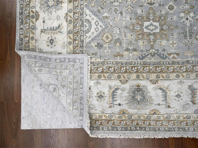Exquisite Grey Color, Original Antique Oushak Collection Rug 12'3" x 17'8" gallery