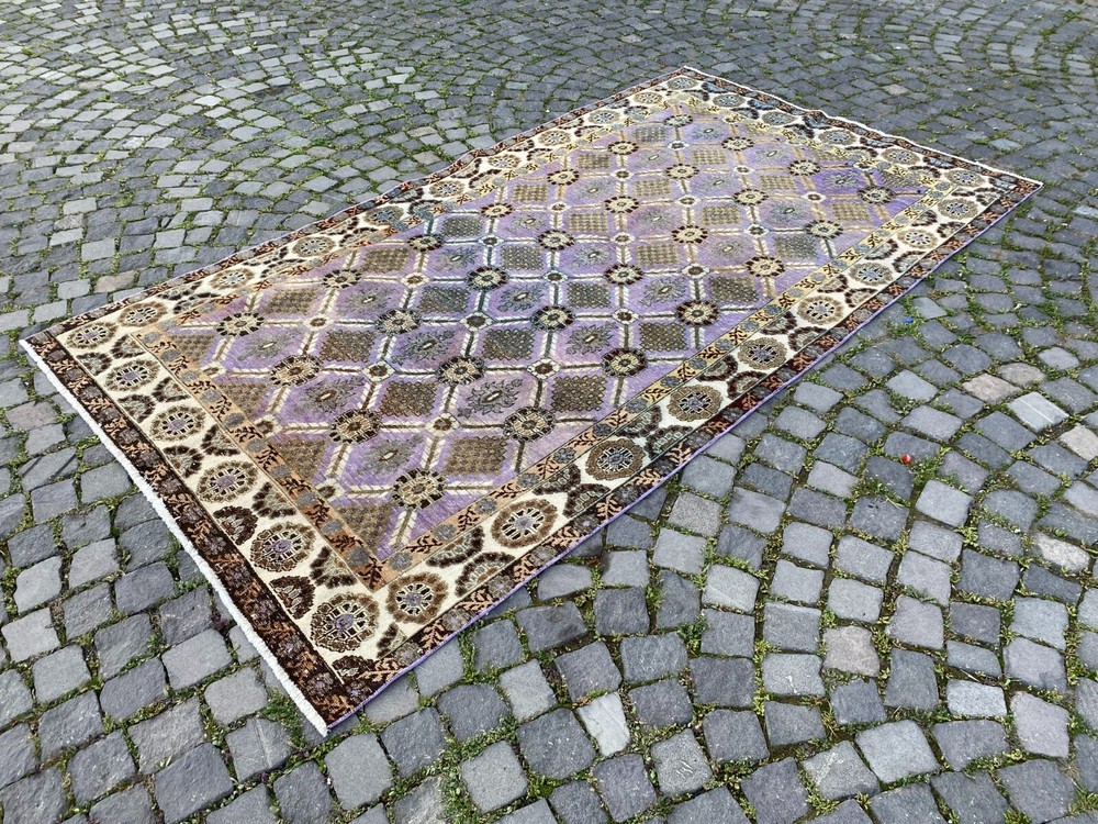 Large rug, Turkish rug, Vintage rug, Wool rug, Handmade rug, Carpet 5,1 x 9,3 ft