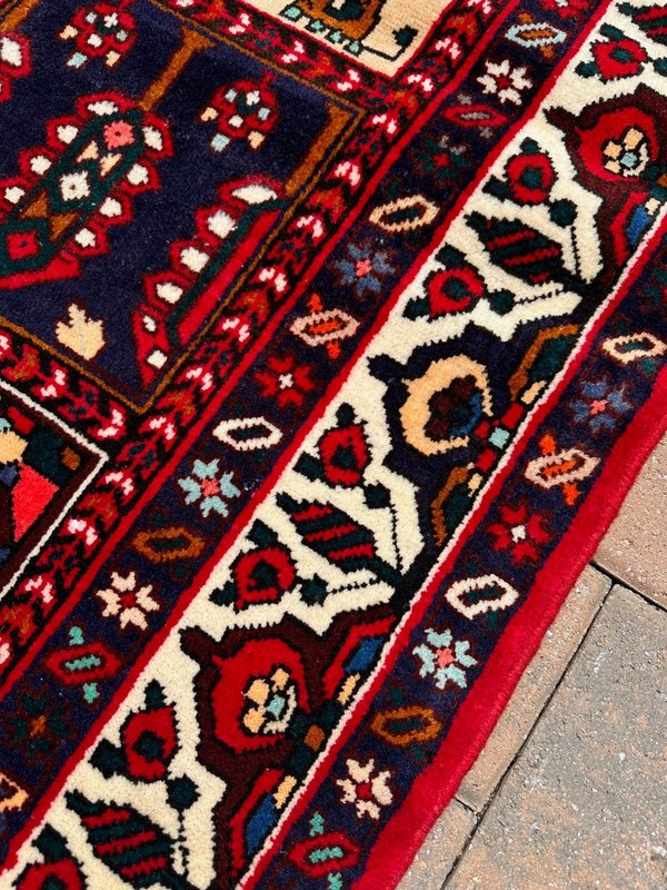 Handmade Vintage 4 Seasons Design Oriental Rug,Garden Motifs,Light Distress,7x10 gallery