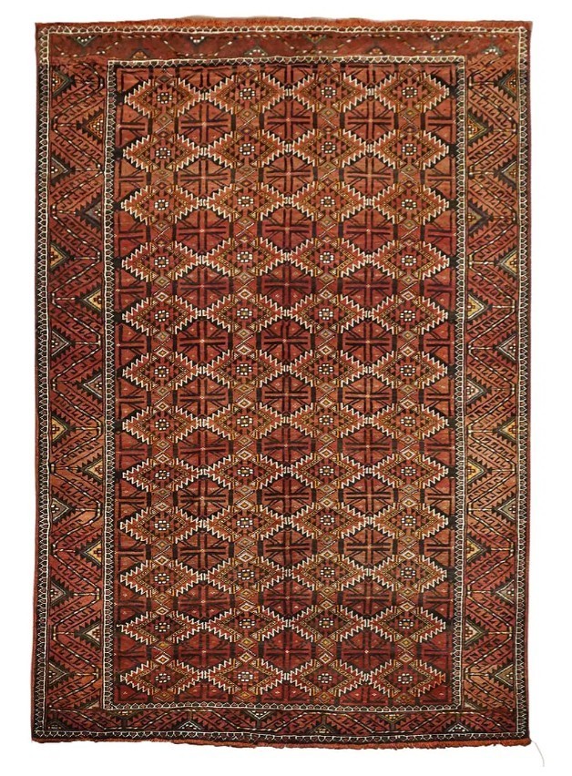 Antique Per'sian Baluchi Rug 65x120 Hand Knotted Tribal Gallery Runner c1900 gallery
