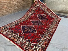 Vintage Caucasian Rug, 6’4 x 9’5 Hand-Knotted Wool, Tribal Nomadic Bedroom Rug