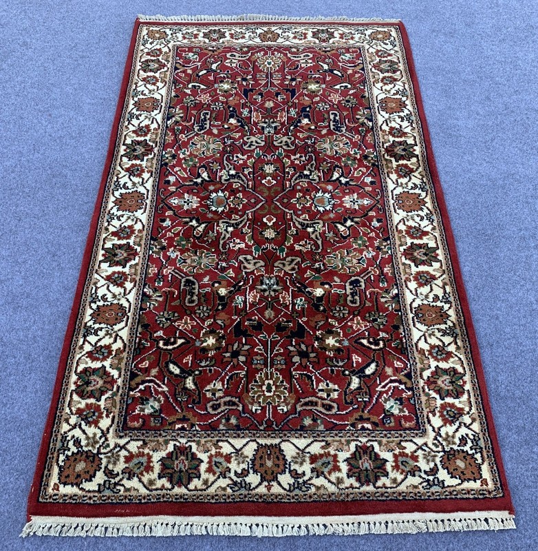 Amazing Hand Knotted Tribal Tabreez Wool Area Rug 5.6 x 3.3 Ft gallery