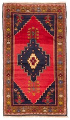 Vintage 3’7″ x 6’7″ Traditional Hand Knotted Vegetable Dye Wool Area Rug