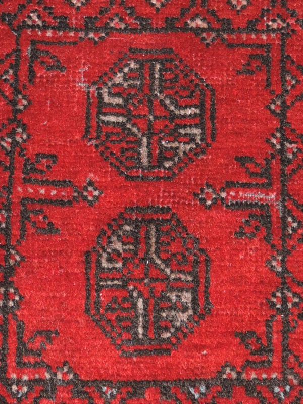 18" x 22" Handmade Afghan Bokharra Wool Rug gallery