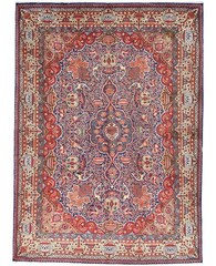 One-of-a-Kind 9X13 Vintage Oriental Rug Floral Traditional Wool Carpet