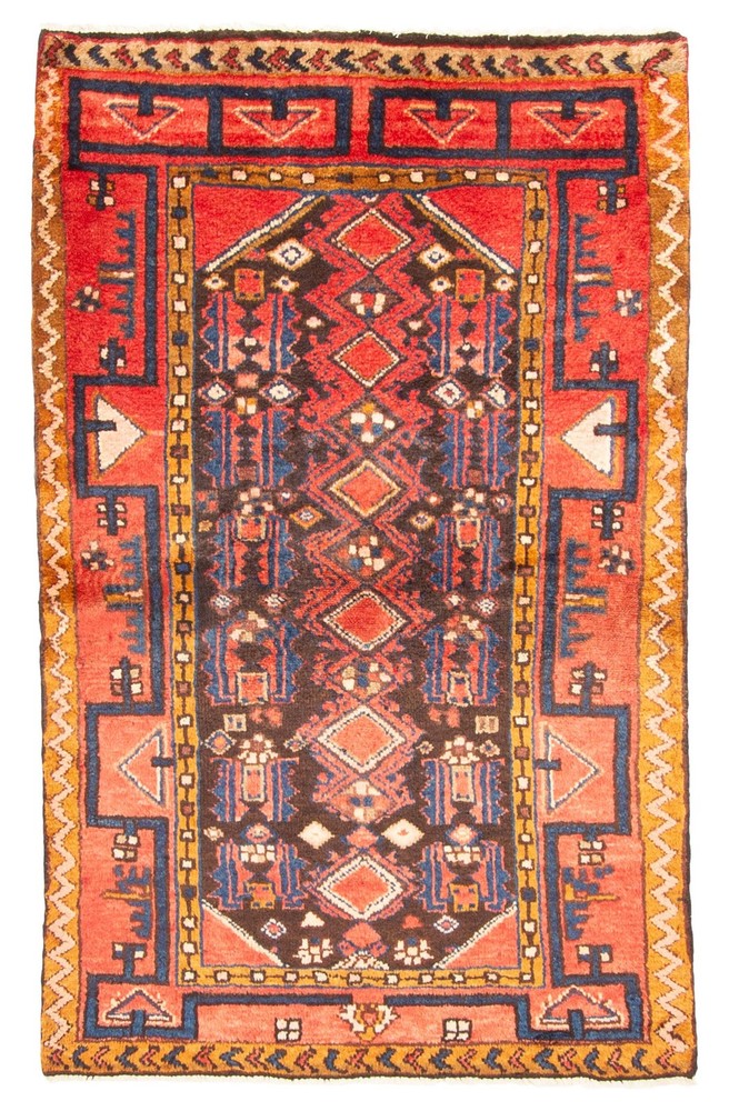 Traditional Vintage Hand-Knotted Area Rug 3'5" x 5'6" Oriental Wool Carpet