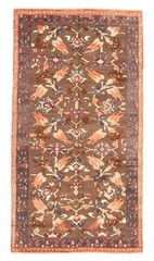 Vintage Hand-Knotted Area Rug 5’8″ x 10’4″ Traditional Oriental Wool Carpet