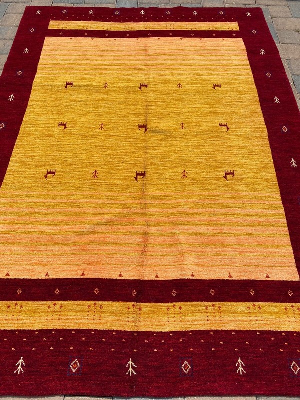 Fine Quality Handmade Nepalese Tibetan Area Rug 5'x8' Natural Dyes Wool Modern gallery