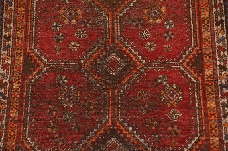 Pre-1900 Antique Vegetable Dye Rug Abadeh 5'x8' Hand-knotted Wool gallery