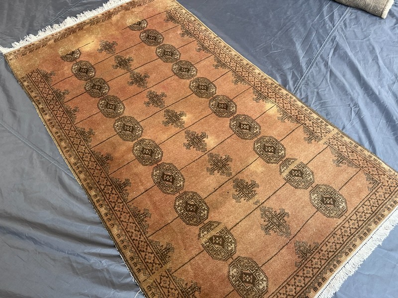Vintage Afghan Tribal Rug Terracotta Mori Gol Bedroom Living Room 3'4x5'1 gallery