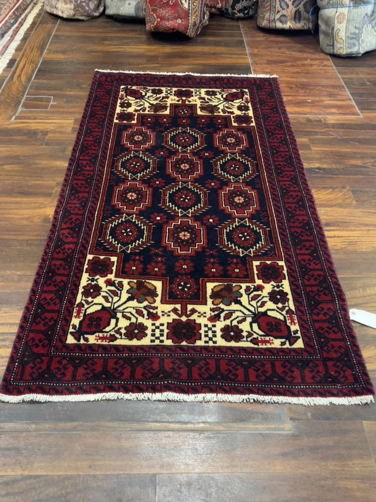 Genuine Hand Knotted Turkish Oushak Heriz GeometricArea Rug Carpet 3’4x6’4,#1013