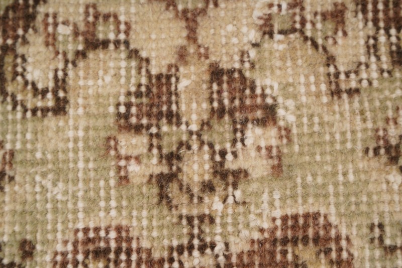 3x10 Turkish Runner Rug Handmade Oushak Vintage Neutral Wool Runner Carpet 516 gallery