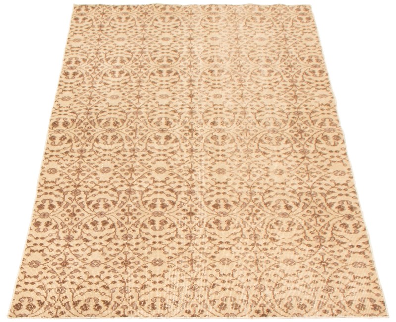 Vintage 3'10" x 6'9" Traditional Hand Knotted Vegetable Dye Wool Area Rug gallery