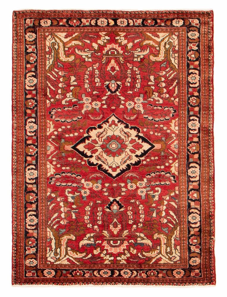 3'10" x 5'2" Vintage Hand Knotted Area Rug Traditional Oriental Wool Carpet