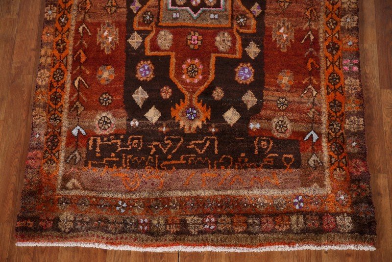 Semi-antique Geometric Lori 12 ft. Runner Rug Hand-knotted Wool 4x12 gallery