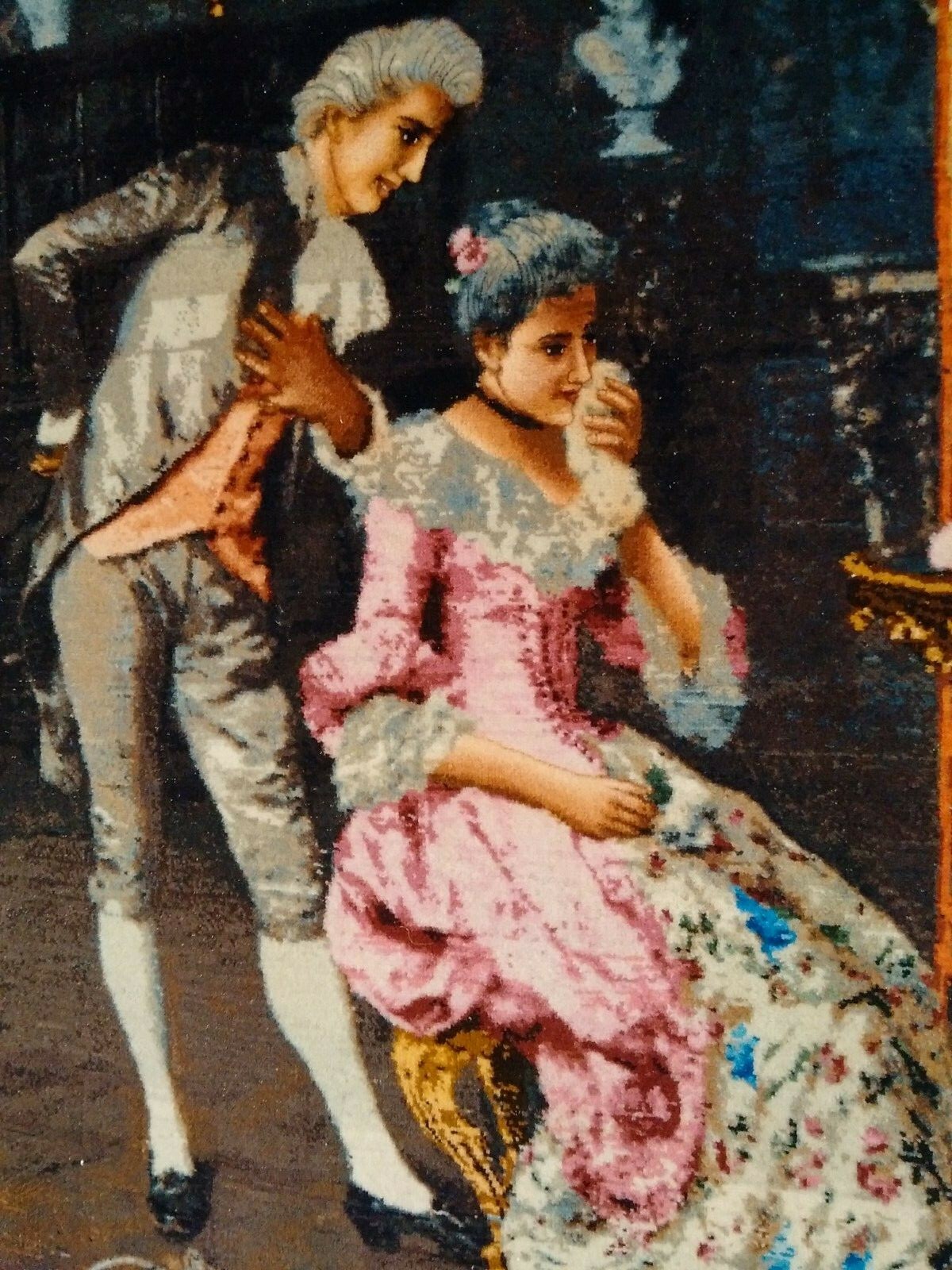 GENUINE TABRIZZ PICTORIAL TABLEAU RUG gallery