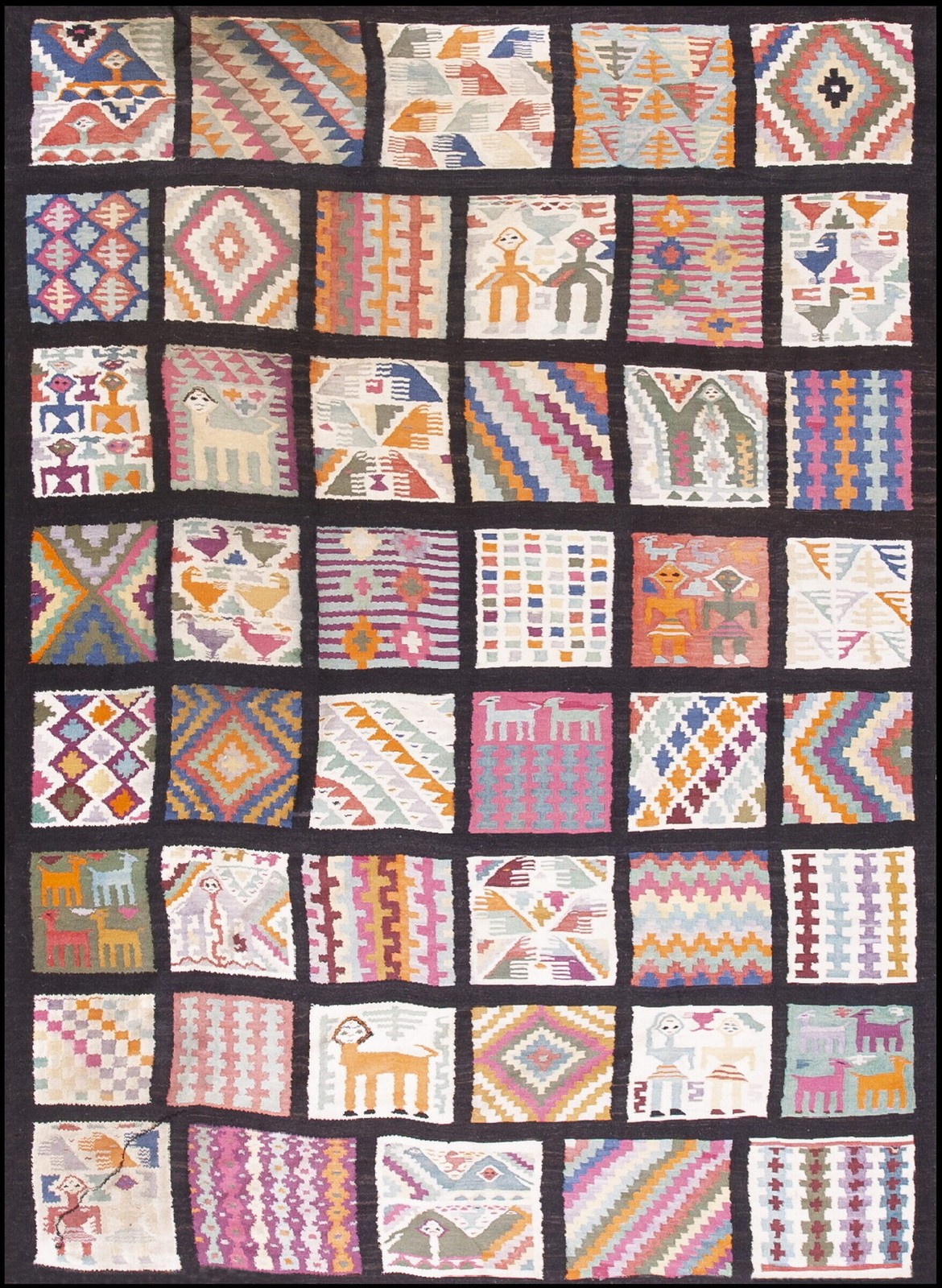 6'x8' Antique Gafsa Tunisia Flat Weave Rug gallery