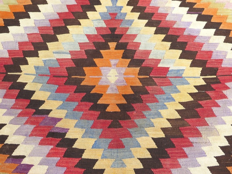 Vintage Anatolia Rug, Handmade Large Area Rugs, Floor Wool Entry Carpet 53"x112" gallery
