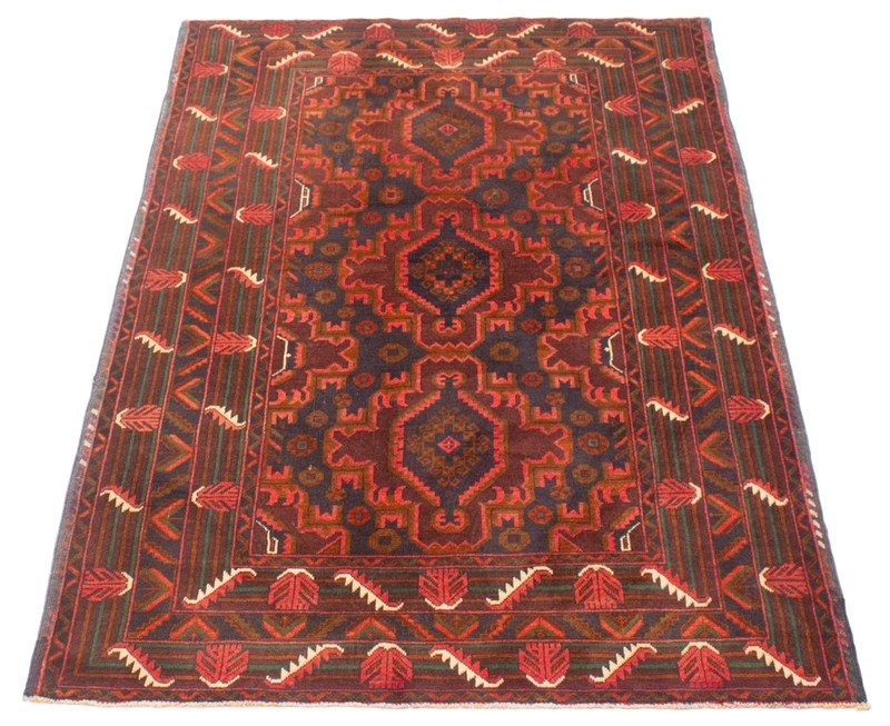 Traditional Vintage Hand-Knotted Area Rug 4'3" x 6'8" Oriental Wool Carpet gallery
