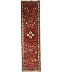 Handmade Vintage Oriental Runner Rug Red Floral Design Kitchen Carpet 2’5X9’7 ft