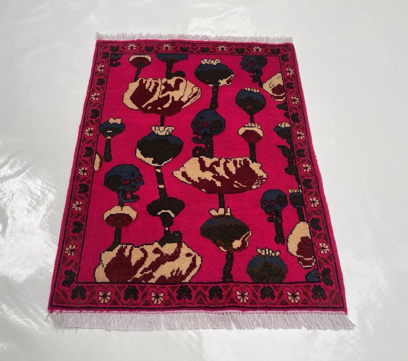 81x62 Cm Afghan War Rug War Rug Beautifully Made Wool Rug Handicrafts #498 gallery