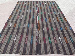 Anatolia Kilim Rug, Natural Wool Rug, Ethnic Rug, Handmade Kelim, Carpet 81×118″