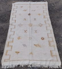 Vintage Handmade Moroccan Tribal Wool Kilim Rug 180×104 cm
